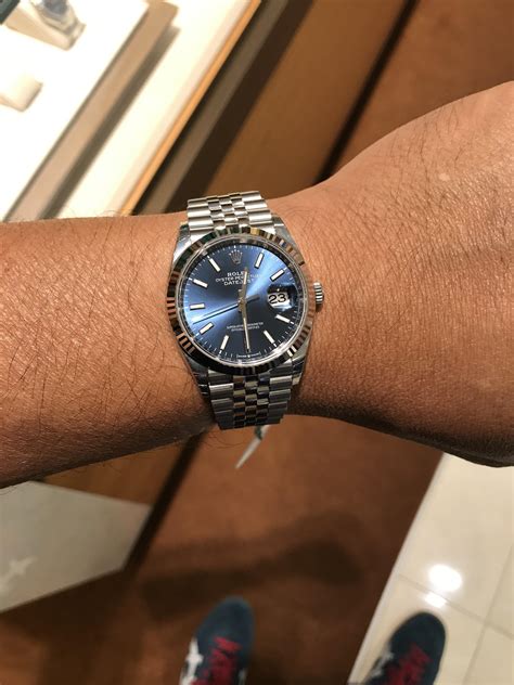 26 mm rolex on wrist|Rolex datejust 36 on wrist.